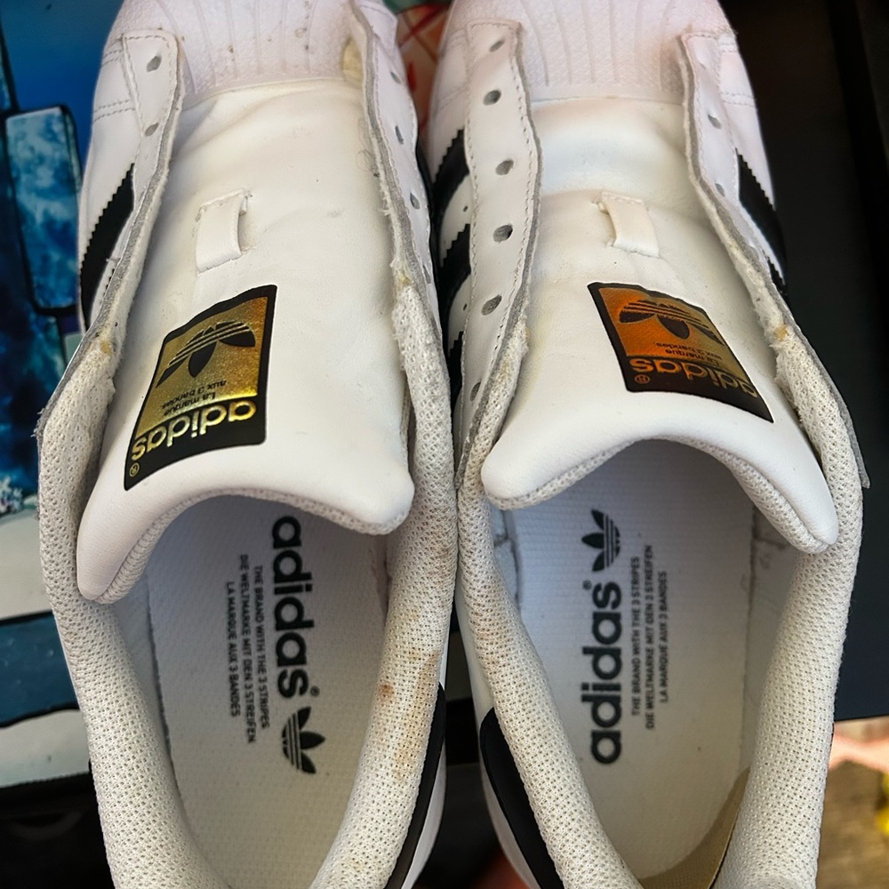 Adidas White and Black Athletic Shoes